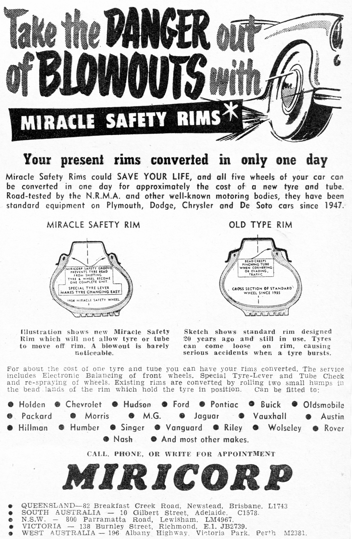 1954 Miricorp Safety Rims